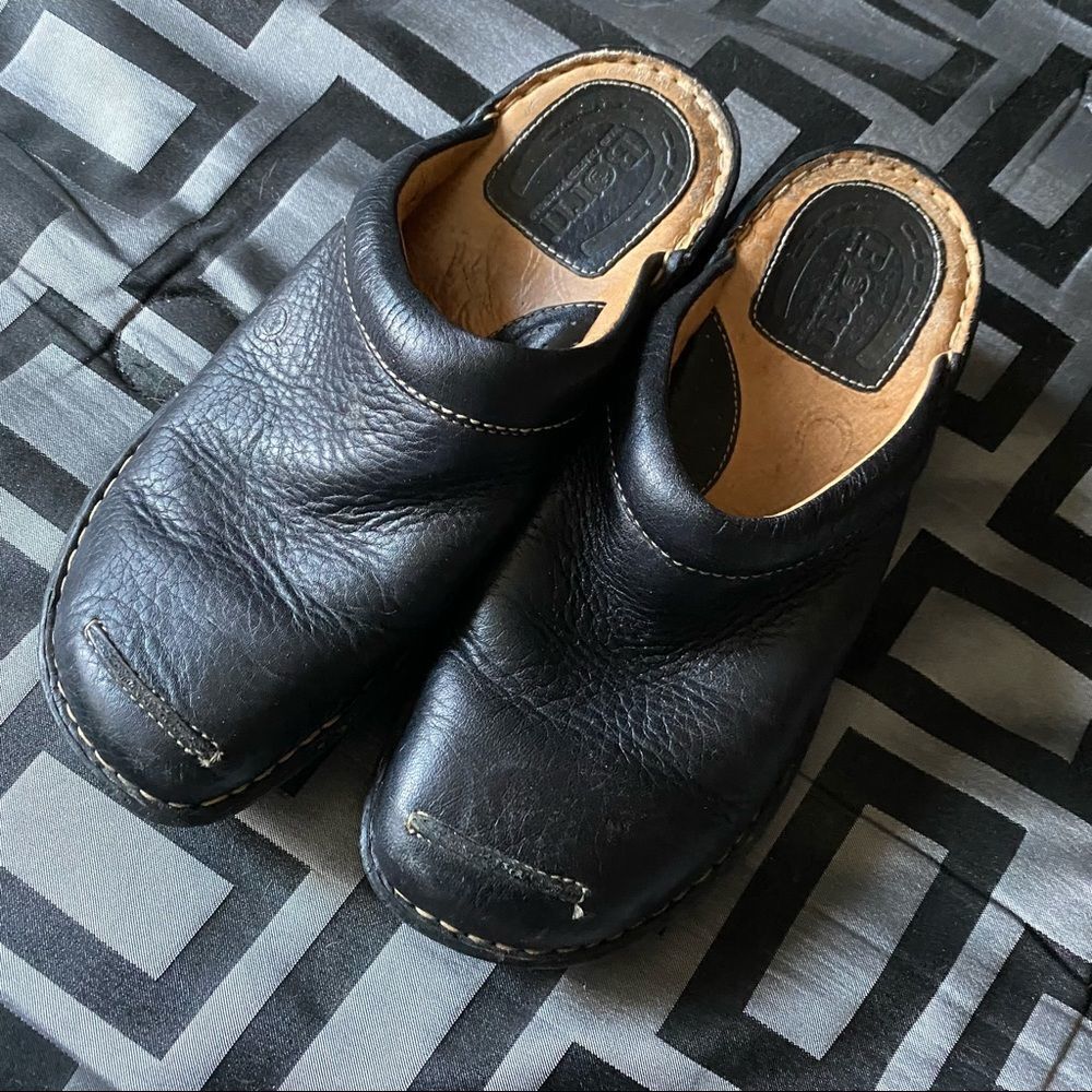 Born Black Mule work shoes